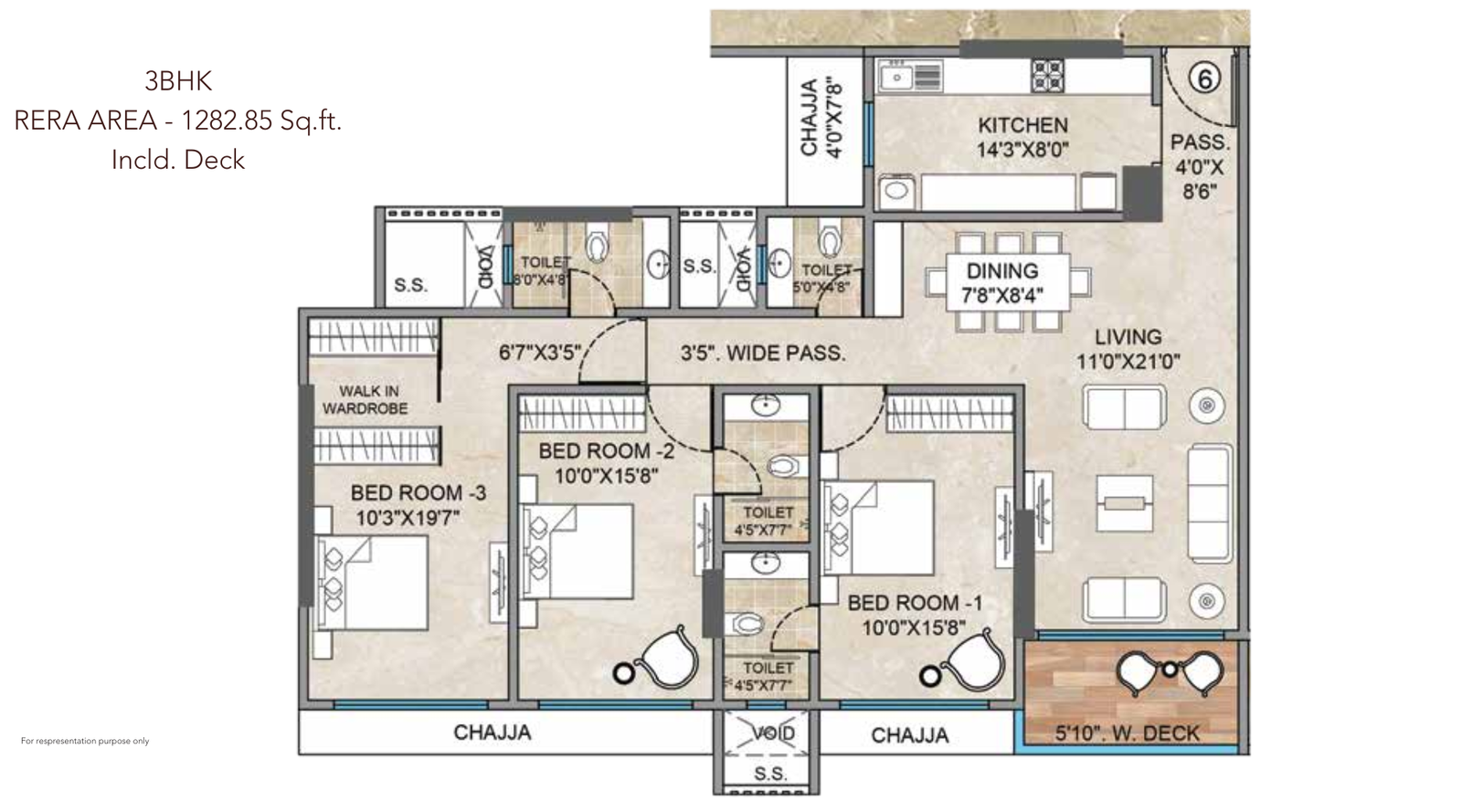 Bharat-Altavistas-3-BHK-1282-Sqft-Deck