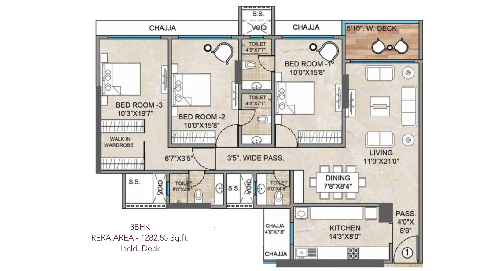 Bharat-Altavistas-3-BHK-1282-Sqft